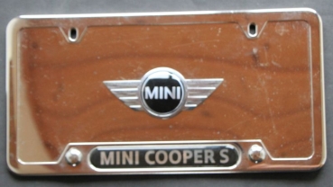 Mini Cooper S Numberplate chrome 2010 (7776)